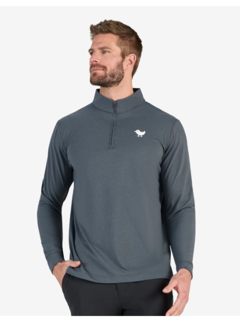 Bad Birdie Velocity Quarterzip  Size L  Grey Golf